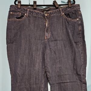 Venezia dark wash straight leg denim mom jeans, sx 22 short